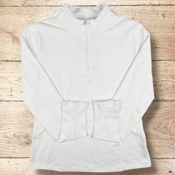 CALIA Womens Cold Dash 1/4 Zip Long‎ Sleeve Pullover Top Size XXL White NWT - Picture 6 of 11